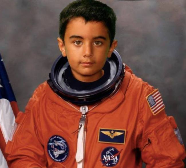 Aspiring Astronaut - Qayl Maherali on his 6th birthday. Photo: Qayl’s Collection © Copyright