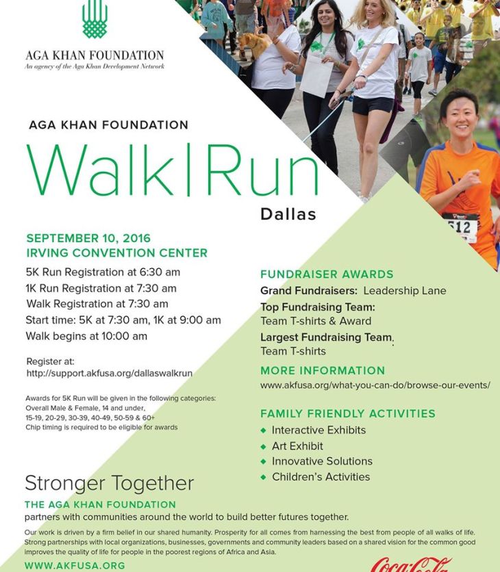 The Aga Khan Foundation Dallas Annual Walk & Run