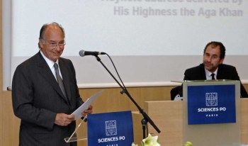 His Highness the Aga Khan speaking at Graduation Ceremony of the Masters of Public Affairs (MPA) Programme at the Institut d'Etudes Politiques de Paris (Sciences Po).