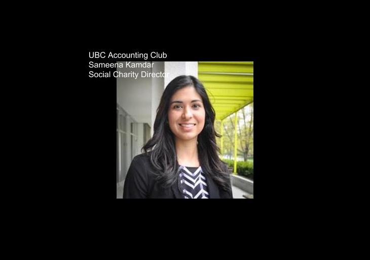 Sameena Kamdar appointed to executive of UBC Accounting Club