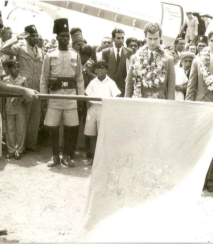 Rare 1954 Historical Photograph of Prince Karim & Prince Amyn Aga Khan - Dodoma, Tanganyika