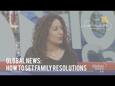 Child psychologist Soraya Lakhani on Global TV: How to set family resolutions