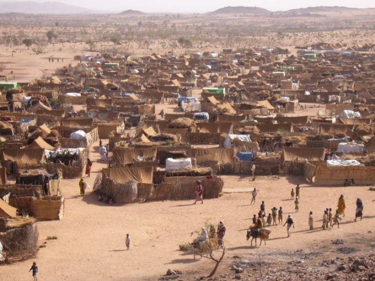 A Darfur refugee camp in Chad, circa 2005. (Image credit: Camden Herald )