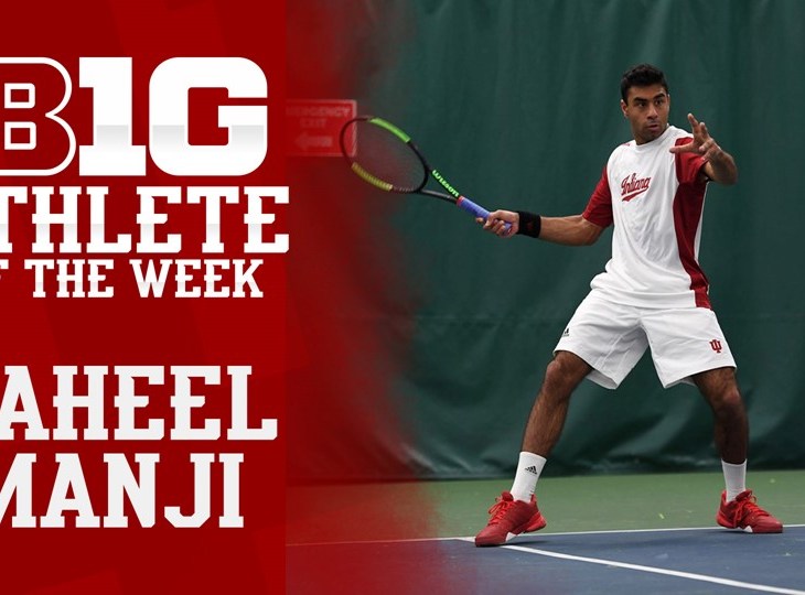 Raheel Manji Wins Big Ten Athlete of the Week for Men's Tennis