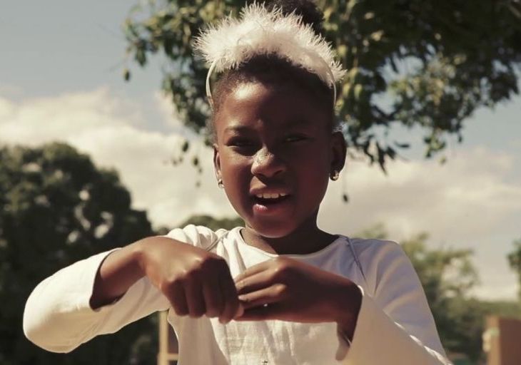 Student led tour of Aga Khan Academy, Maputo