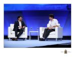 Canadian Prime Minister Justin Trudeau sits down with Daily Hive Editor-in-Chief Farhan Mohamed, at YPO Edge Business Conference