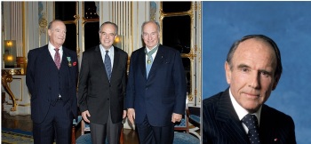 French Minister of Culture pays tribute to Prince Sadruddin as he decorates His Highness Prince Karim Aga Khan and Prince Amyn with honors