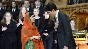‘I stand with girls’: Malala Yousafzai, now an honorary Canadian
