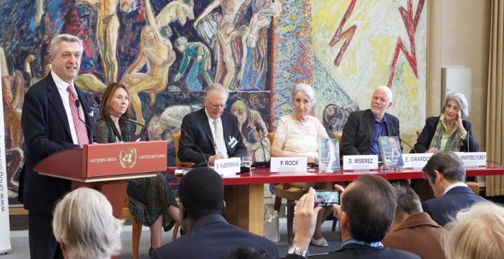 Remarks by UNHCR Chief Filippo Grandi at the book launch of Prince Sadruddin Aga Khan’s biography (Image credit: Anvar Nanji)