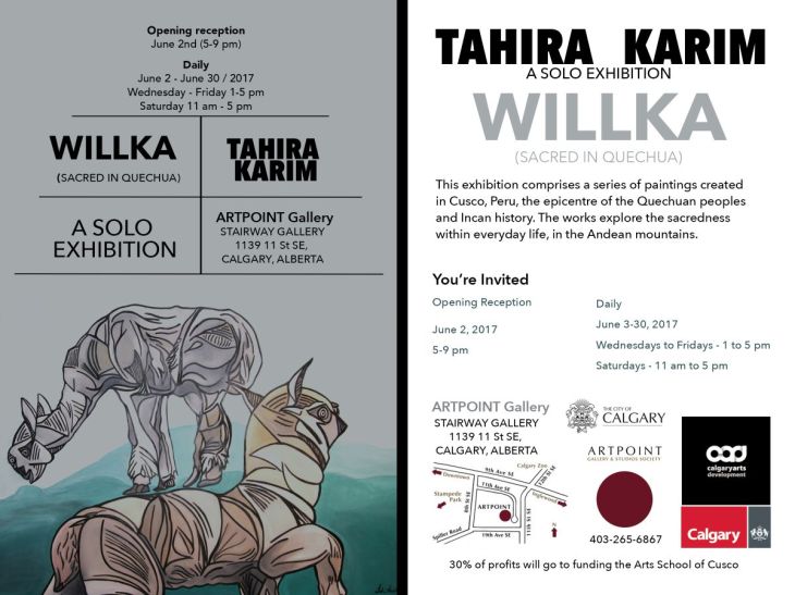 Tahira Karim's Solo Art Exhibition in Calgary