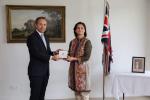 British High Commissioner to Pakistan presents Order of the British Empire award to Nishat Riaz of Hunza, Gilgit-Baltistan