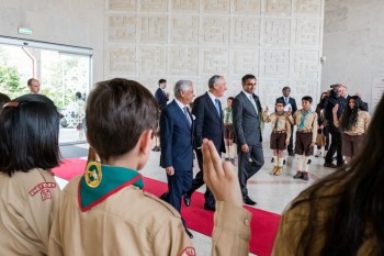 President Marcelo at the Ismaili Centre, Lisbon. (Image credit: Presidência da República Portuguesa)