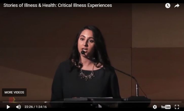 Stories of Illness and Health: Serena Tejpar inspiring others with resilience