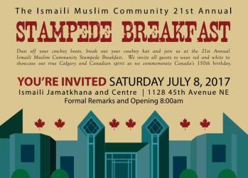 21st Annual Ismaili Muslim Stampede Breakfast in Calgary