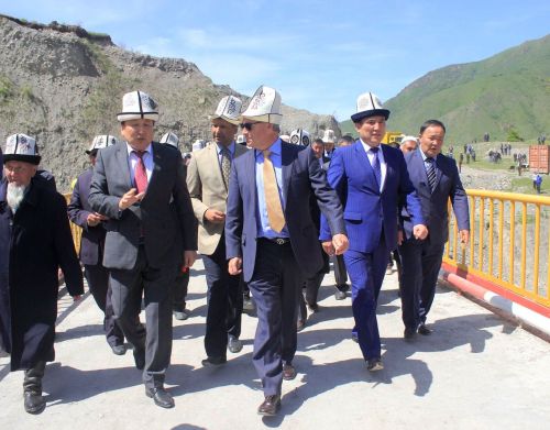 The bridge was constructed by the Mountain Societies Development Support Program, an initiative of the Aga Khan Foundation