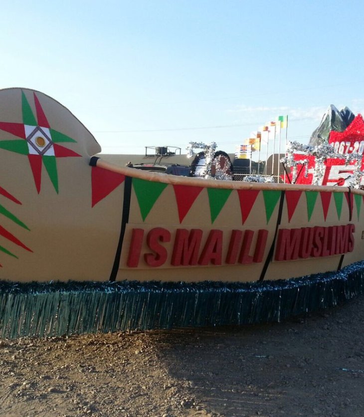 Ismaili Muslim Stampede Parade Float pays tribute to pluralism, community & compassion for others