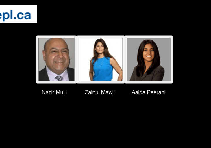 Nazir Mulji, Zainul Mawji, Aaida Peerani appointed to Edmonton Public Library Board of Trustees