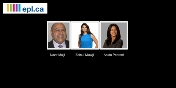 Nazir Mulji, Zainul Mawji, Aaida Peerani appointed to Edmonton Public Library Board of Trustees