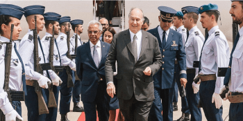 His Highness Prince Karim Aga Khan arrived in Lisbon today and was welcomed by an honour guard. (image credit: AKDN/ Antonio Pedrosa)