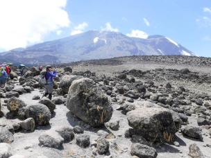 Canada 150 flag on the “Roof of Africa”