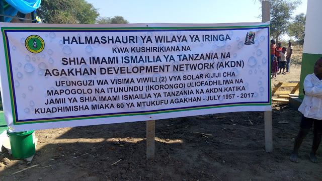 Aga Khan Development Network's Water project to benefit more than 6,000 villagers in Iringa, Tanzania