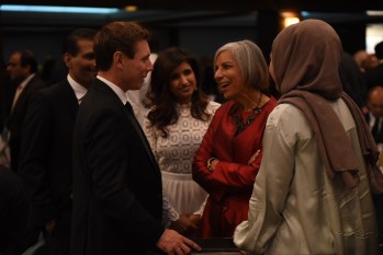 Nash Velshi: Leader of Her Majesty’s Loyal Opposition in Ontario Province Patrick Brown meets The International Ambassador of SOS Children’s Villages Princess Salimah Aga Khan at its Charity Gala, Granite Club, Toronto, Canada