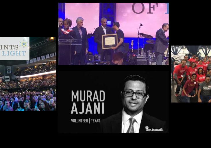 Murad Ajani, President Southwest Ismaili Council of the United States of America, receives Points of Light Award from Five Former US Presidents