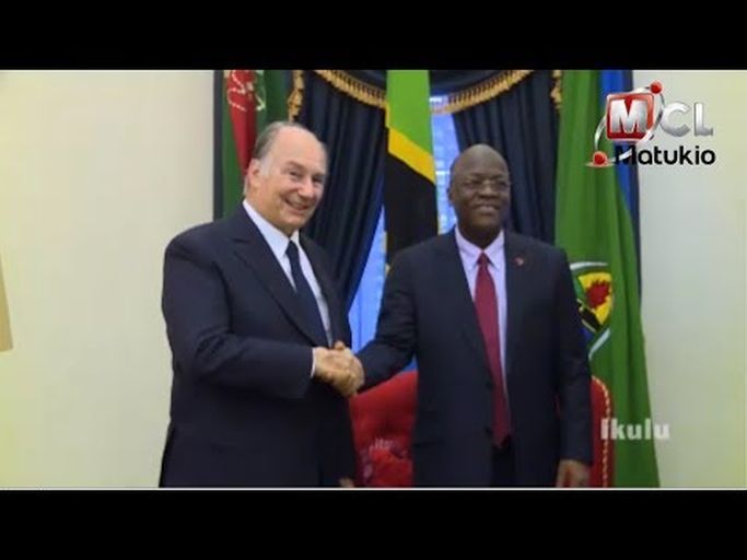 October 11, 2017: His Highness the Aga Khan with John Magufuli, Dar es Salaam, Tanzania