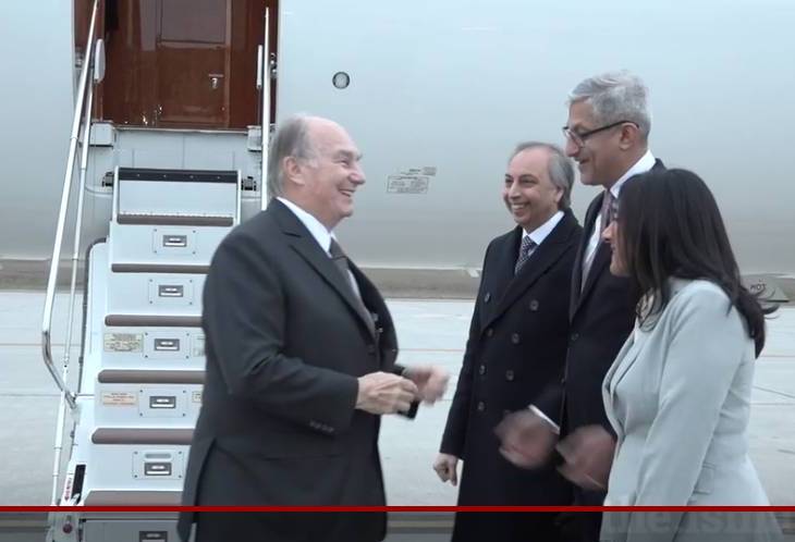 His Highness the Aga Khan arrives in Canada (Video)