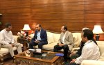 The delegation of Ismaili Community pays visit to the Mayor of Karachi