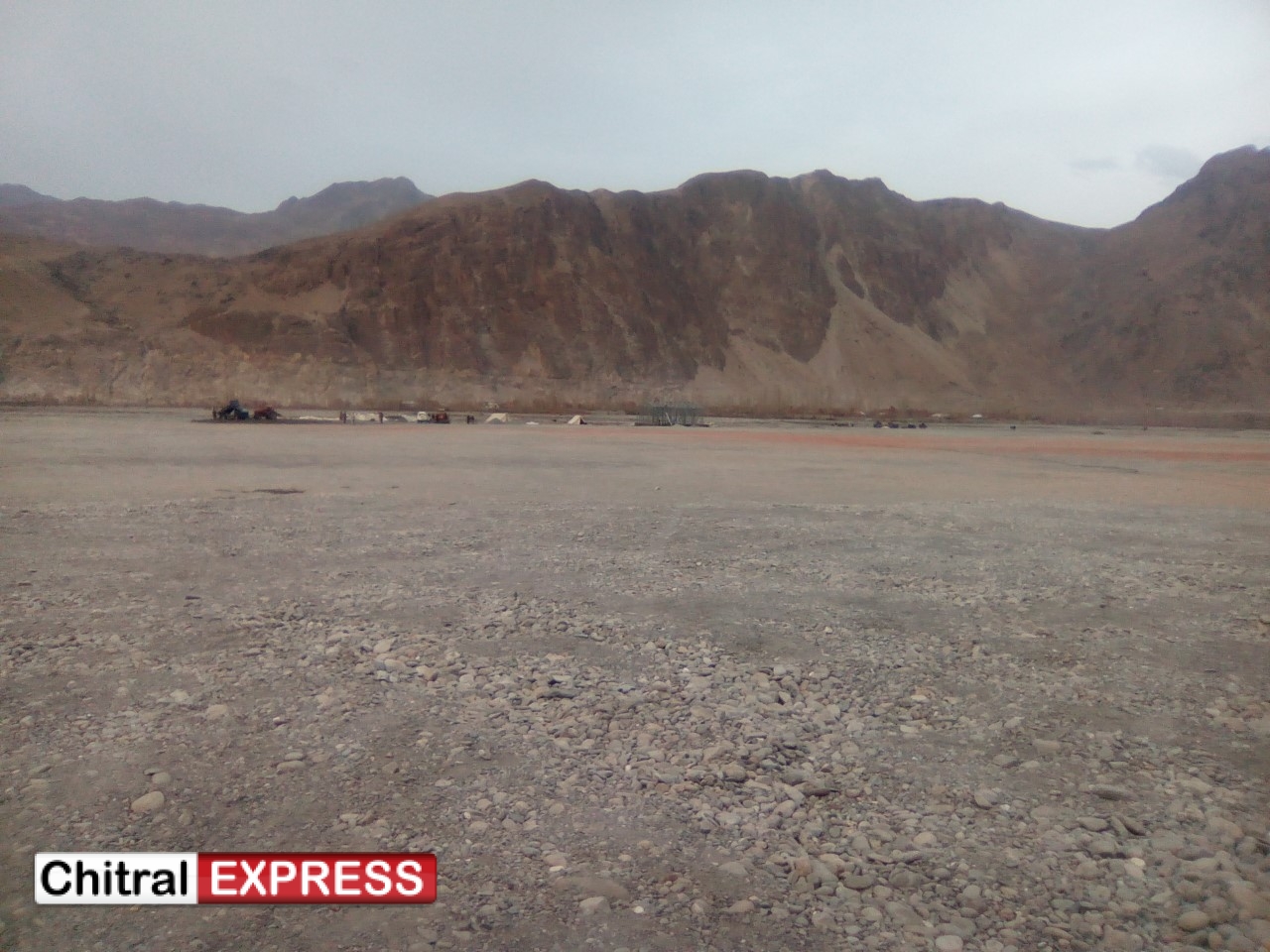 Chitral: Visit of His Highness the Aga Khan - Ismaili volunteers start repairing broken road