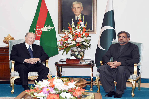 Prime Minister of Pakistan appreciates Aga Khan’s role for interfaith harmony; socio-economic development