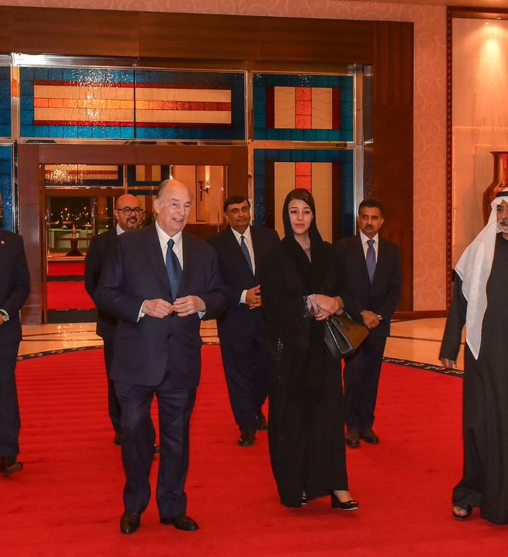 His Highness the Aga Khan arrives in UAE