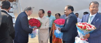 Prince Karim Aga Khan arrives in Hyderabad city for 3-day visit