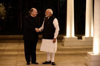 His Highness Prince Karim Aga Khan calls on PM Narendra Modi in New Delhi