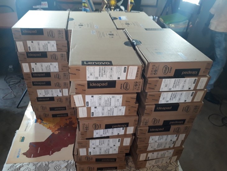 Aga Khan Foundation and Dubai Cares, with the help of Government, deliver Laptops and Tablets to Schools in West Nile, Uganda