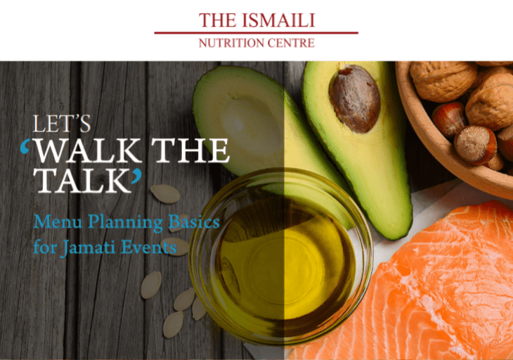 Healthy tips, suggestions and food recipes for Jamatkhana events