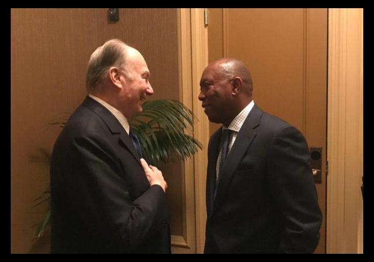 Mayor of Houston Texas USA Welcomes His Highness the Aga Khan