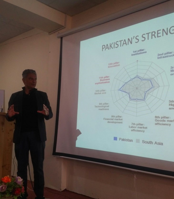 London School of Economic's Professor Alnoor Bhimani speaks at Karakoram International University, Hunza, Pakistan