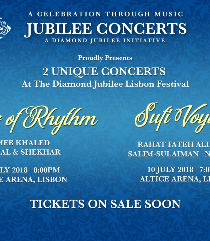 “King of qawwali” Ustad Rahat Fateh Ali Khan & Salim-Sulaiman come together for His Highness the Aga Khan's Diamond Jubilee Concert in Portugal