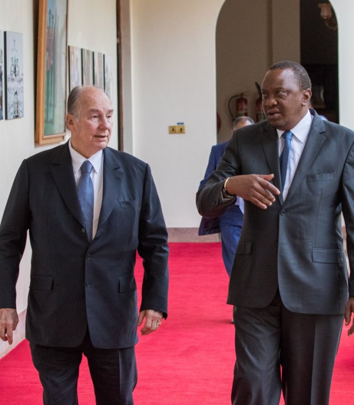 President Uhuru Kenyatta congratulates His Highness the Aga on his Diamond Jubilee, sends best wishes to the Ismaili community