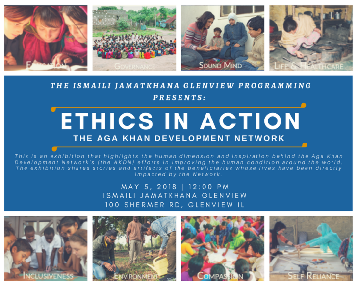 Exhibition at Ismaili Jamatkhana Glenview: Ismaili Muslim Community's Ethics in Action