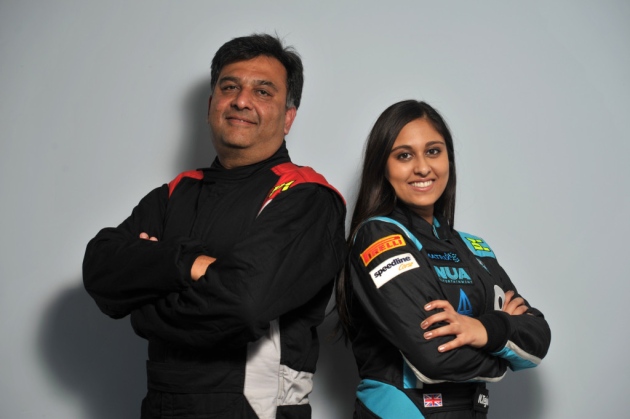 Father and daughter race drivers, Aziz and Nabila Tejpar, face off in ...
