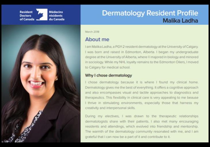 Malika Ladha: Dermatology Resident Profile