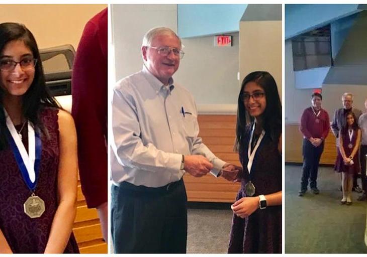 Sanya Pirani, 6th grader wins first place in Glen Lake Oratorical Essay contest