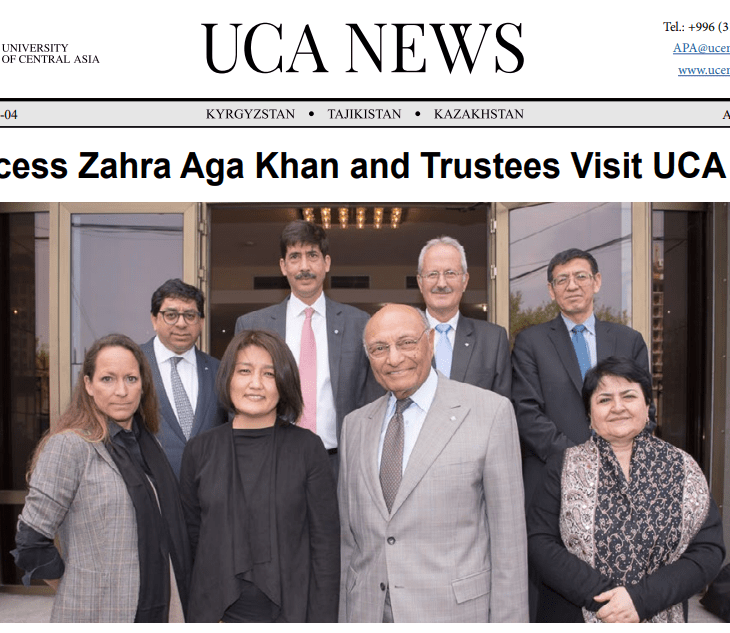 University of Central Asia News April 2018