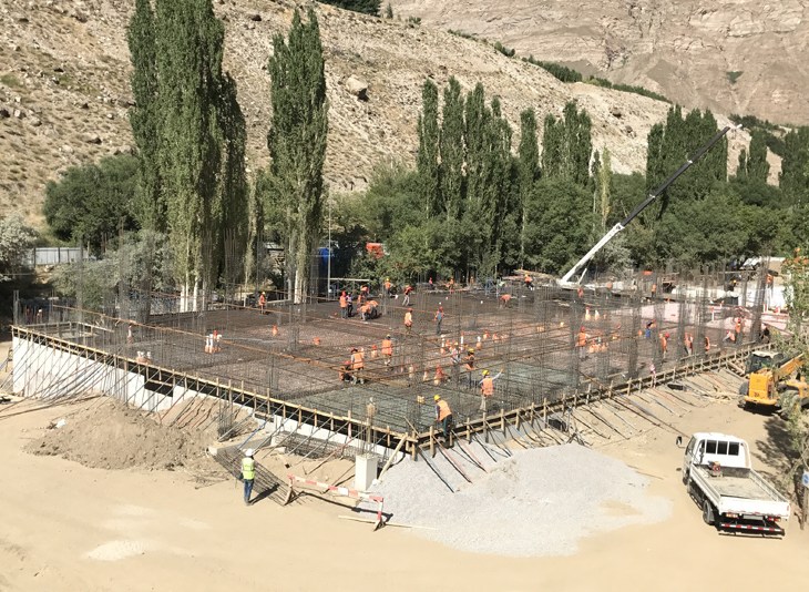 Under construction: Aga Khan Medical Centre, Khorog