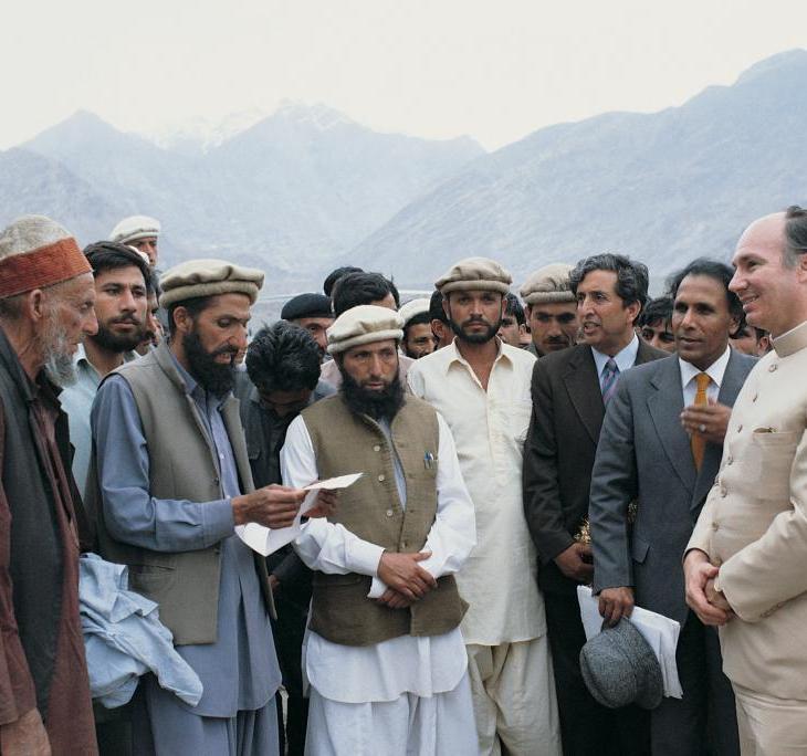 His Highness the Aga Khan meets with the inhabitants of the northern areas of Pakistan