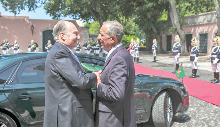 His Highness the Aga Khan meets Portugal president Marcelo Rebelo de Sousa