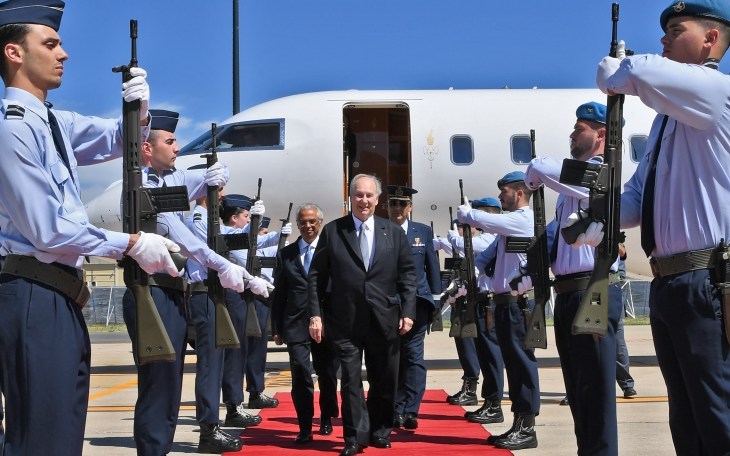 His Highness the Aga Khan arrives in Lisbon at the start of his Diamond Jubilee visit to Portugal